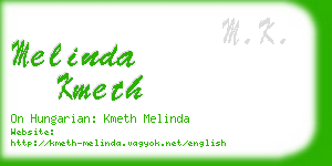 melinda kmeth business card